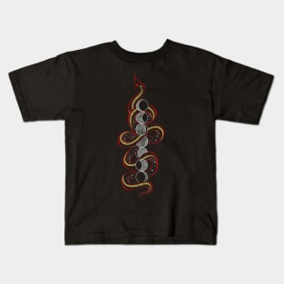 snake moon phases Kids T-Shirt